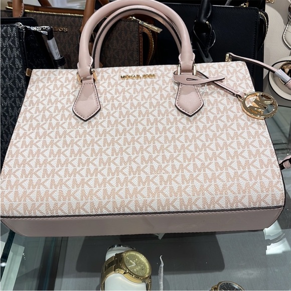 Michael Kors Sheila Medium Center Zip Satchel Bag - Picture 11 of 15